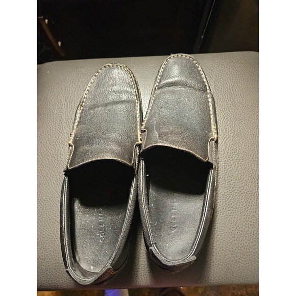 Cole Haan Tucker Venetian Black Leather Slip On Comfort Driving Loafer 11.5M (S2 - Picture 10 of 10